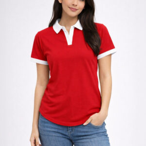 Adyavastram Women Polo Collar T-shirt