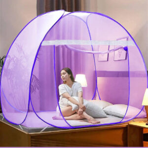 Aetrius Purple King Size Double Bed Foldable Tent Mosquito Net