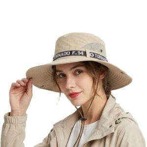 Alexvyan Women Beige Solid Sun Hat