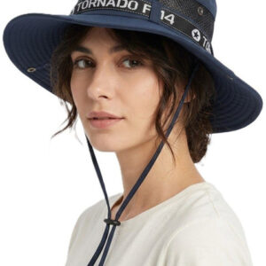 Alexvyan Women Blue Solid Bucket Hat