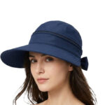 Alexvyan Women Blue Solid Sun Hat
