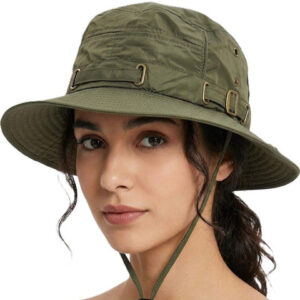Alexvyan Women Green Solid Sun Hat
