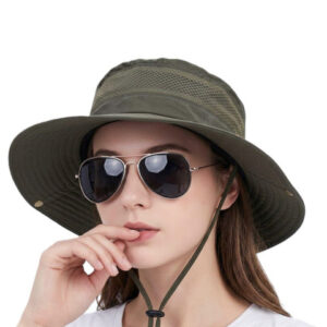 Alexvyan Women Green Solid Sun Hat