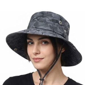 Alexvyan Women Grey Self Design Bucket Hat