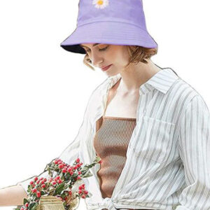 Alexvyane Women Reversiable Cotton Bucket Hat