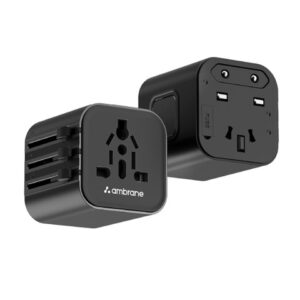 Ambrane Universal Travel Adapter With 4 in 1 Fast Charging Charger