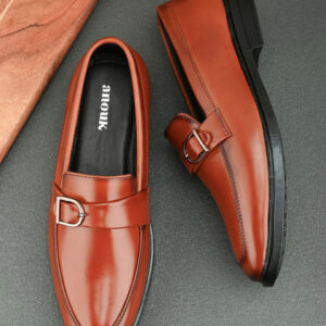 Anouk Men Solid Round Toe Formal Loafers