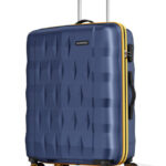 Aristocrat Comet Blue Large Hard Luggage 76cm Check-in Trolley Bag with Smooth 8-Wheel