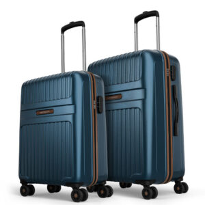 Aristocrat Set Of 2 Atlas Textured Hard-Sided Trolley Bags