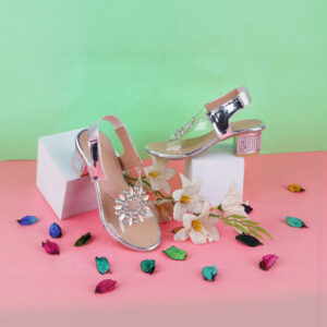 BAESD Girls Western Embellished Party Block Heels Sandals