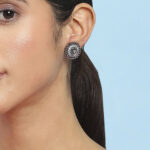 Biba Artificial Stones Studded Circular Shaped Studs