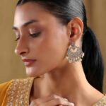 Biba Crescent Shaped Chandbalis Earrings