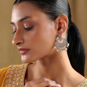 Biba Crescent Shaped Chandbalis Earrings