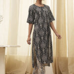 Biba Ethnic Motifs Printed Round Neck Straight Kurta With Trousers