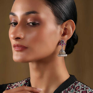 Biba Floral Jhumkas Earrings