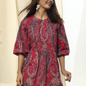 Biba Paisley Printed Pure Cotton Kurti