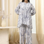 Biba Printed Round Neck Pure Cotton Top With Palazzos Co-Ords