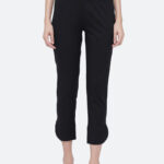 Biba Women Black Solid Slim Fit Trousers