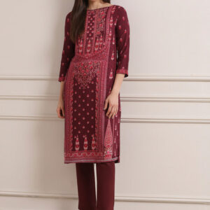 Biba Women Ethnic Motifs Printed Regular Kurta with Trousers