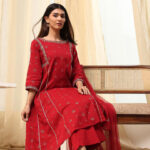 Biba Women Floral Printed Regular Pure Cotton Kurta with Palazzos & With Dupatta