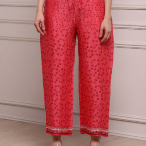 Biba Women Geometric Printed Flared Palazzos
