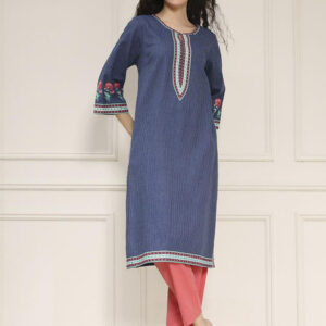 Biba Women Yoke Design Flared Sleeves Kurta