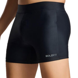 BOLDFIT Men Black Polyester Swim Bottoms