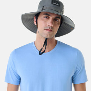 BOLDFIT Unisex Grey Solid Sun Hat