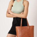 Buy Fastrack Women Tan Large Tote Bag Fits Upto 14