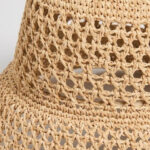 CORSICA Women Beige Self Design Bucket Hat