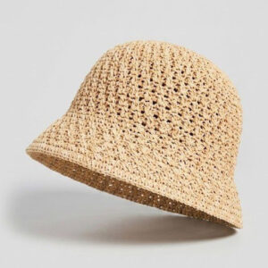 CORSICA Women Beige Self Design Bucket Hat