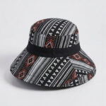 CORSICA Women Black Self Design Bucket Hat
