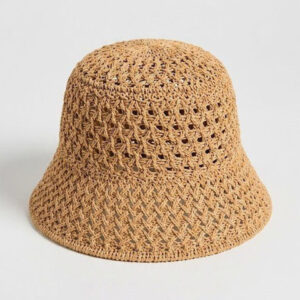 CORSICA Women Khaki Self Design Bucket Hat