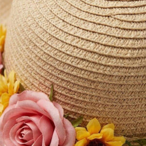 CORSICA Women Khaki Self Design Sun Hat