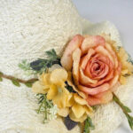 CORSICA Women White Self Design Sun Hat