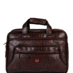 DATASCHE Unisex Textured Zip Laptop Bag For Office Use