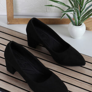 Denill Pointed Toe Block Heel Pumps