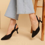 DressBerry PU Kitten Pumps with Buckles
