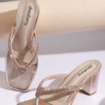 DressBerry Women Embellished Block Heel Sandals with Western - Embellished