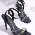 DressBerry Women Embellished Slim Heel Sandals