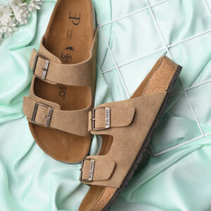 El Paso Buckles Open Toe Flats