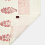 Fabindia Pink & White Printed 550 GSM Cotton Hand Towels