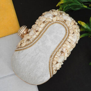 FOR THE BEAUTIFUL YOU Embellished Box Clutch