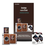 FUJIFILM Brown Instax Mini Evo Hybrid Premium Edition Camera