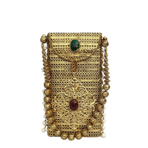 GAURJIA Pearl Tassel Embellished Box Clutch