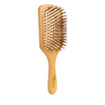 Gleva Bamboo Detangler Wooden Hair Brush with Natural Bristles