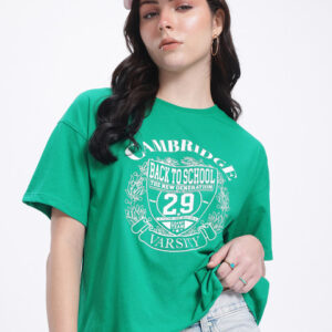 glitchez Drop-Shoulder Printed T-shirt