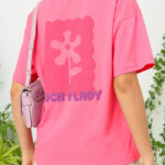 glitchez Floral Printed Relaxed T-shirt