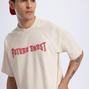 glitchez Raglan Sleeves Printed Relaxed T-shirt