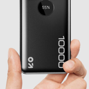 GOBOULT 10000 mAh 22.5 W Power Bank (Jet Black, Lithium Polymer, Fast Charging for Earbuds, Mobile)